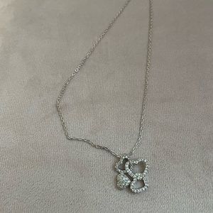 SWAROVSKI 💕 4-Heart Silver and Crystal Necklace